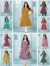 Daisy Vol 2 By Mcm Pure Cotton Printed A Line Flair Kurtis Exporters In India